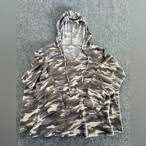 Maurice's Camouflage Hooded Shirt Size 2